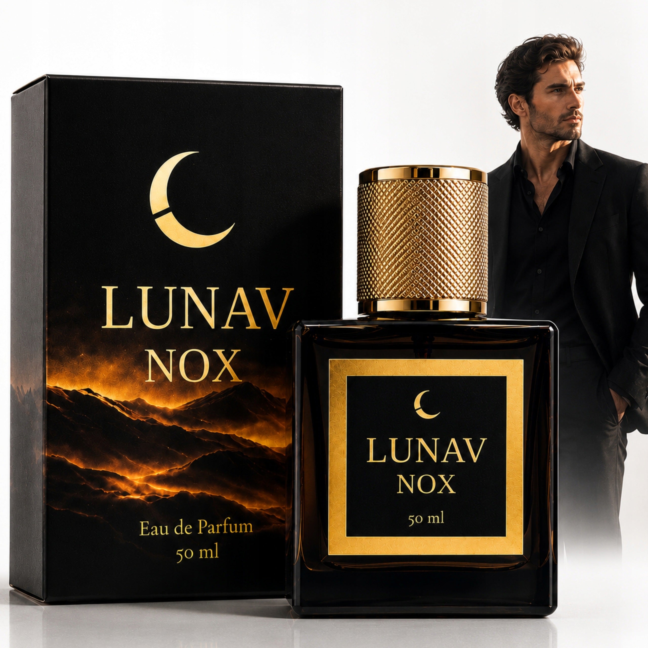 Men's Arabic Perfume LUNAV Nox Intense Strong Durable Wood EDP 50ml