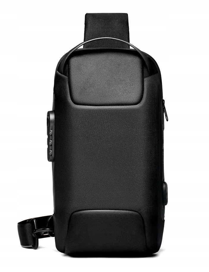 Men's BACKPACK Black Waterproof USB Crossbody Brand Likado