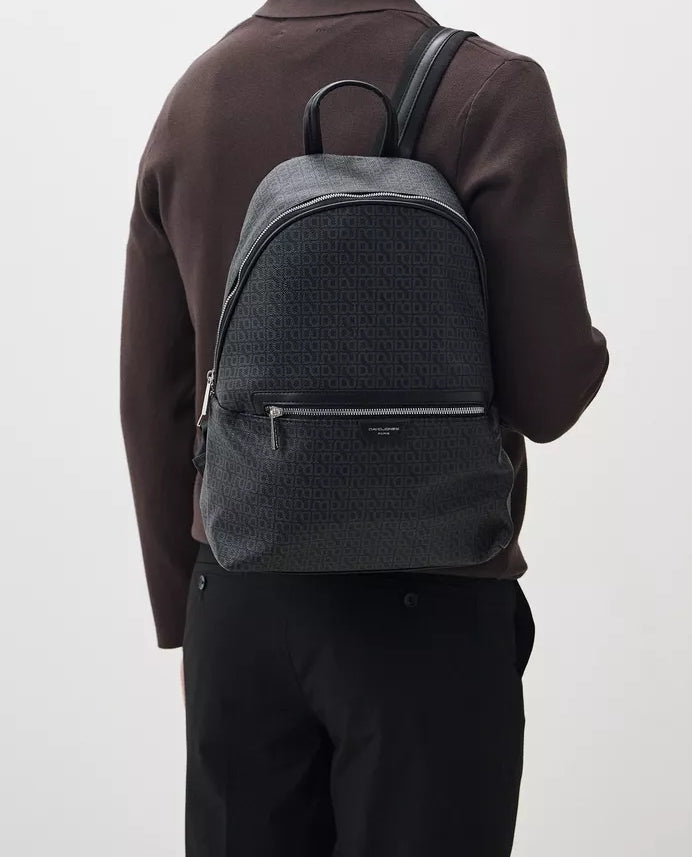 Men's Backpack David Jones City Laptop Backpack 13 Inches Black Brand David Jones