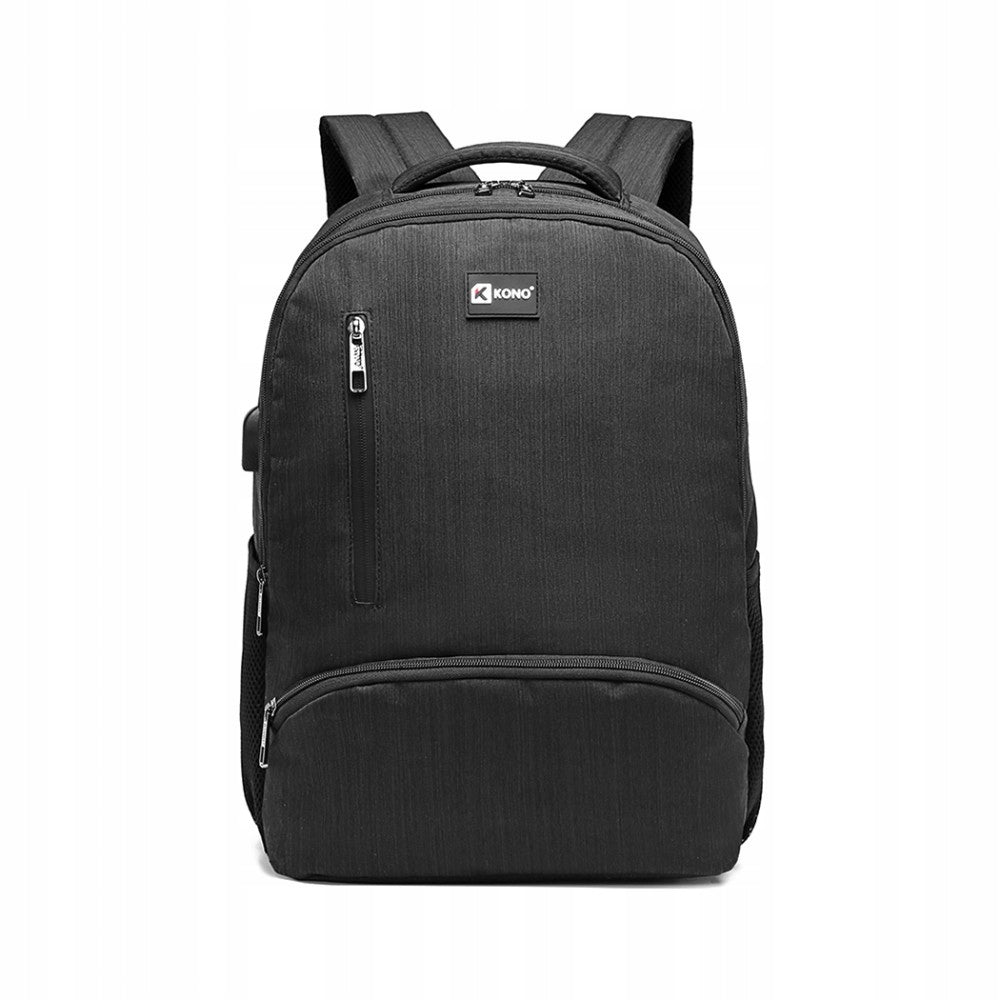 Men's Black Large Elegant Waterproof Business Backpack Aston Brand no brand