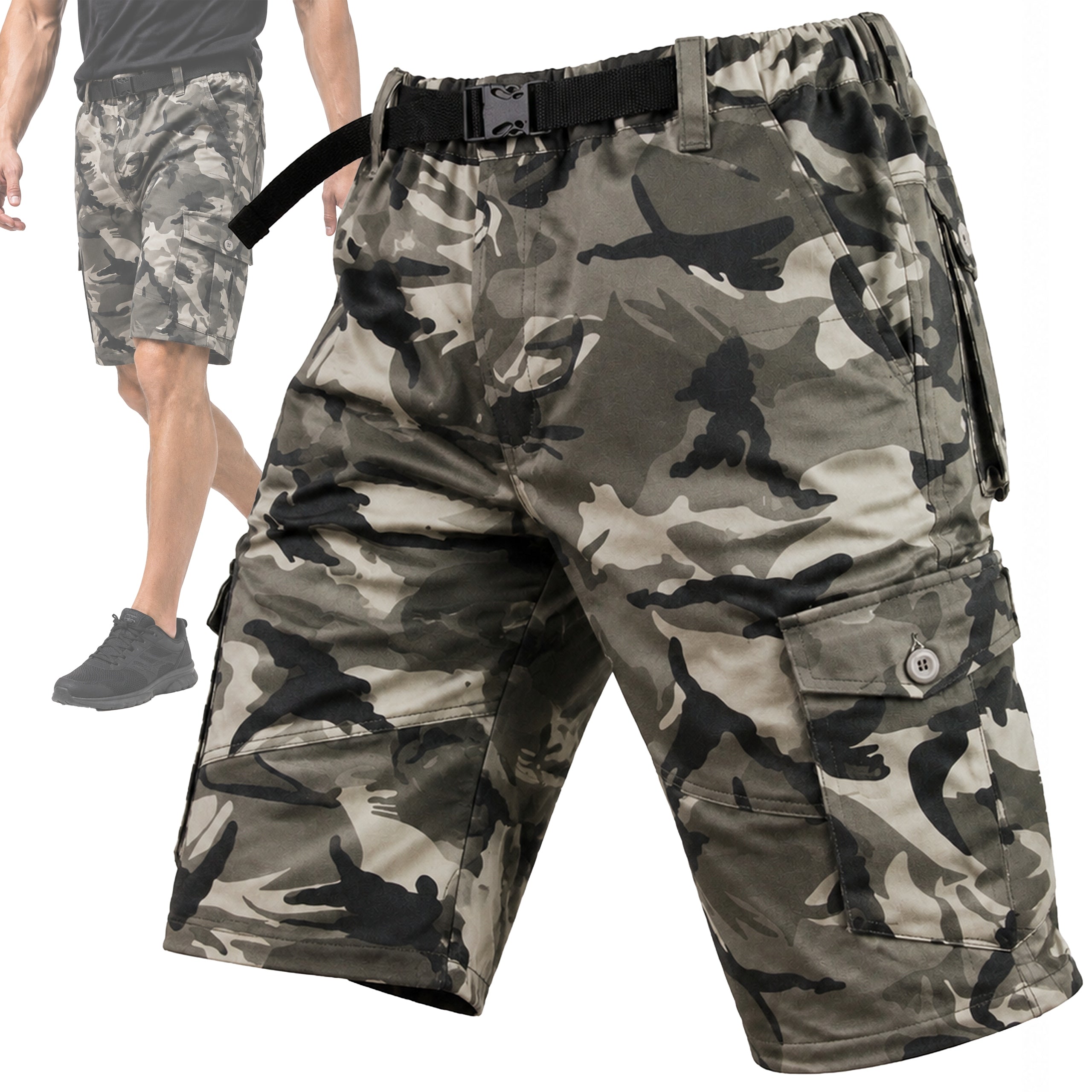 Men's Cotton Work Shorts 100% Cotton BREATHABLE CAMO PANTS