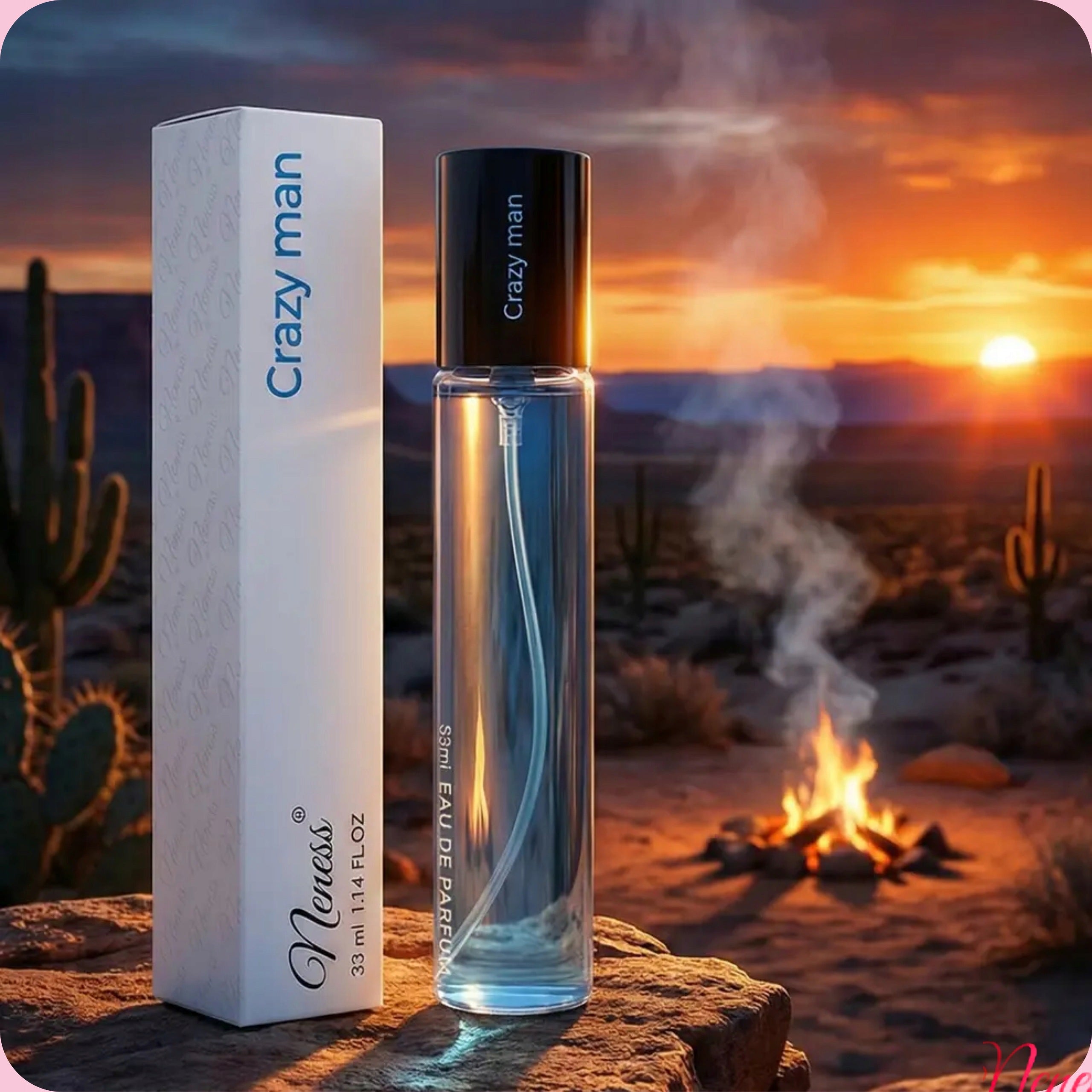 Men's EAU DE PARFUM Neness Crazy Man 114 Spicy Wood 33 ml Packaging status original