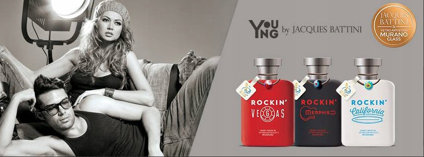 Men's Eau De Toilette Durable Intense Jacques Battini Rockin Vegas Packaging status original