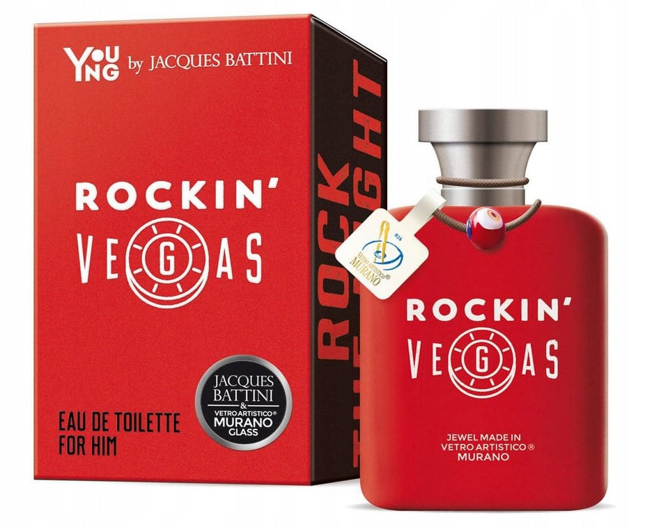 Men's Eau De Toilette Durable Intense Jacques Battini Rockin Vegas