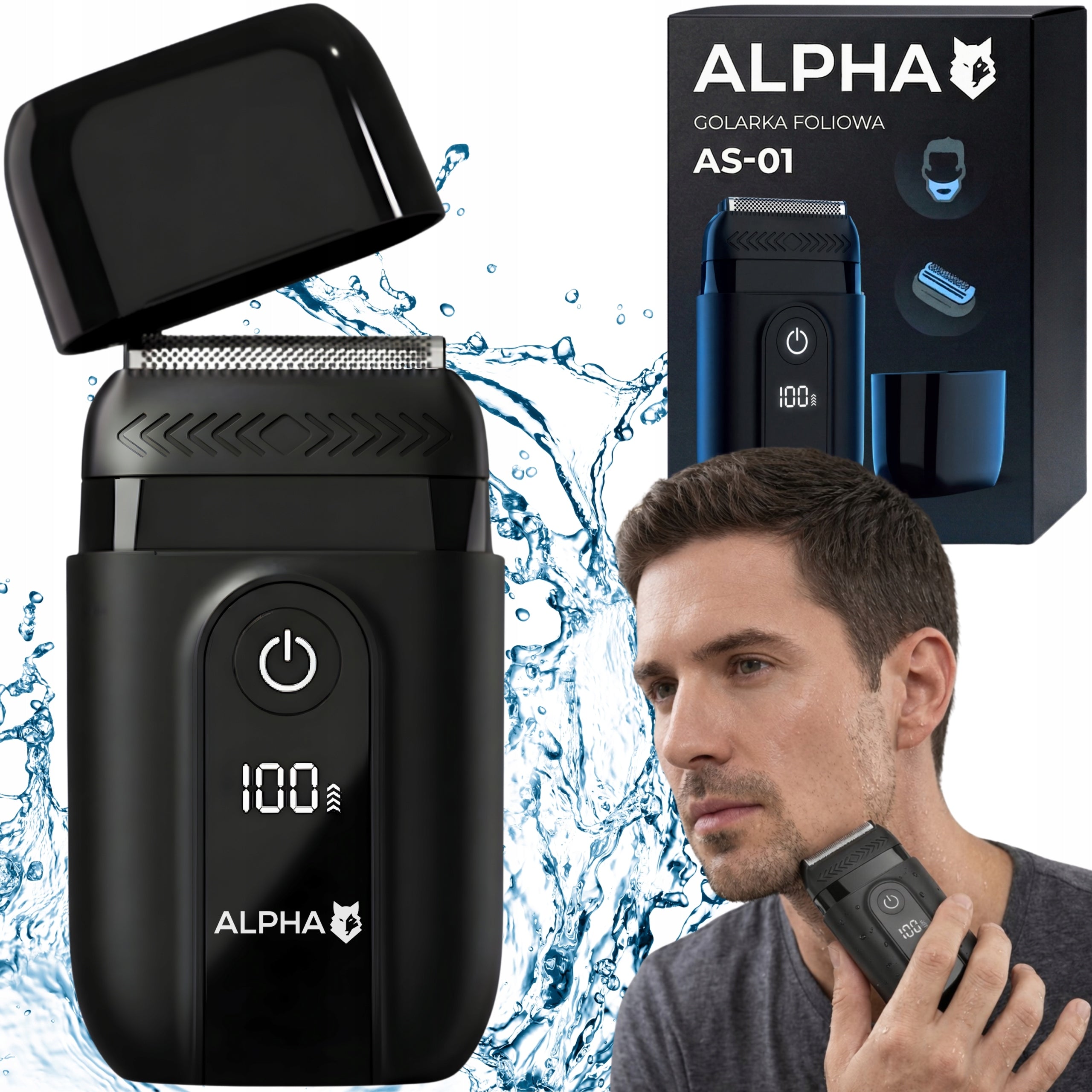 Men's Electric Shaver - Beard and Head Shaving Machine ALPHA Foil