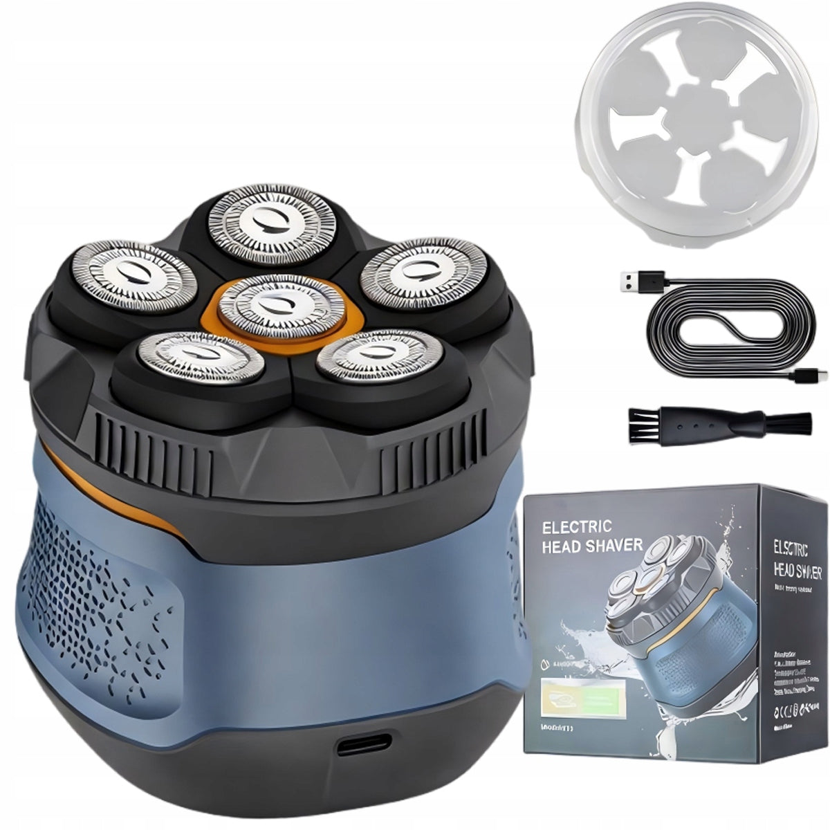 Men's Electric Shaver for Head Shaving | IPX6 6 BLADES 6D