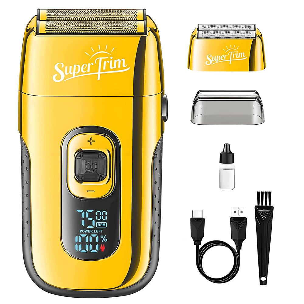 Men's Foil Shaver USB LED Beard Head Trimmer