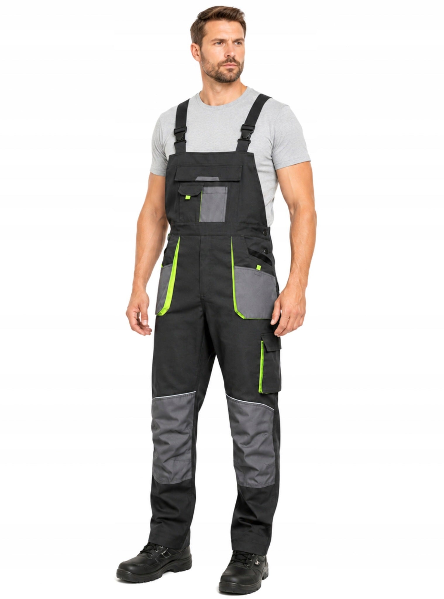 Men's Gardeners Work Pants Protective Elastic Strong STRETCH BHP 60 Manufacturer code Spodnie robocze ogrodniczki męskie monterskie