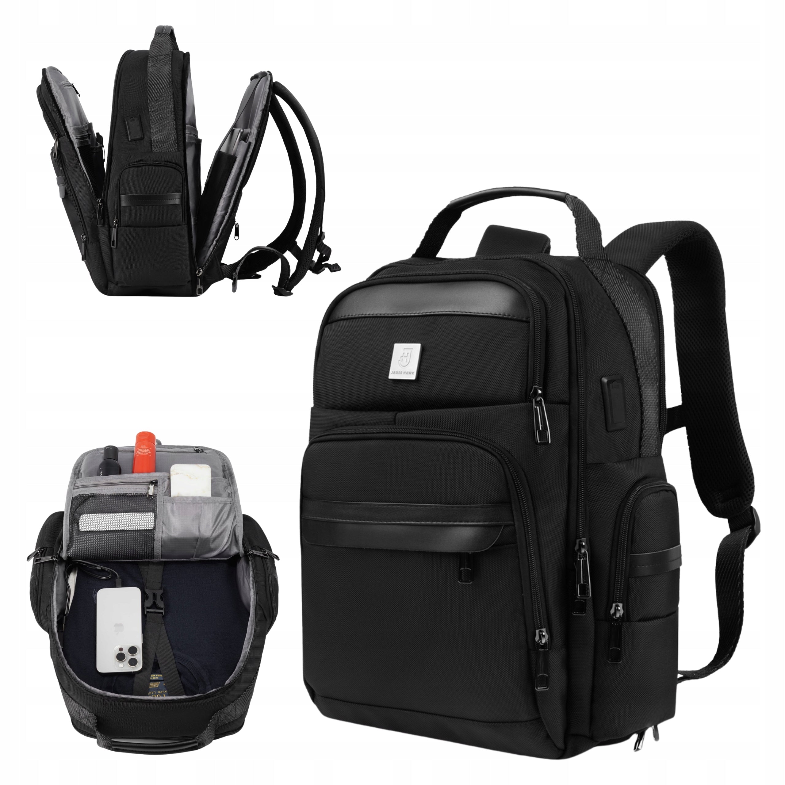 Men's Hiking Backpack for Laptop School Airplane