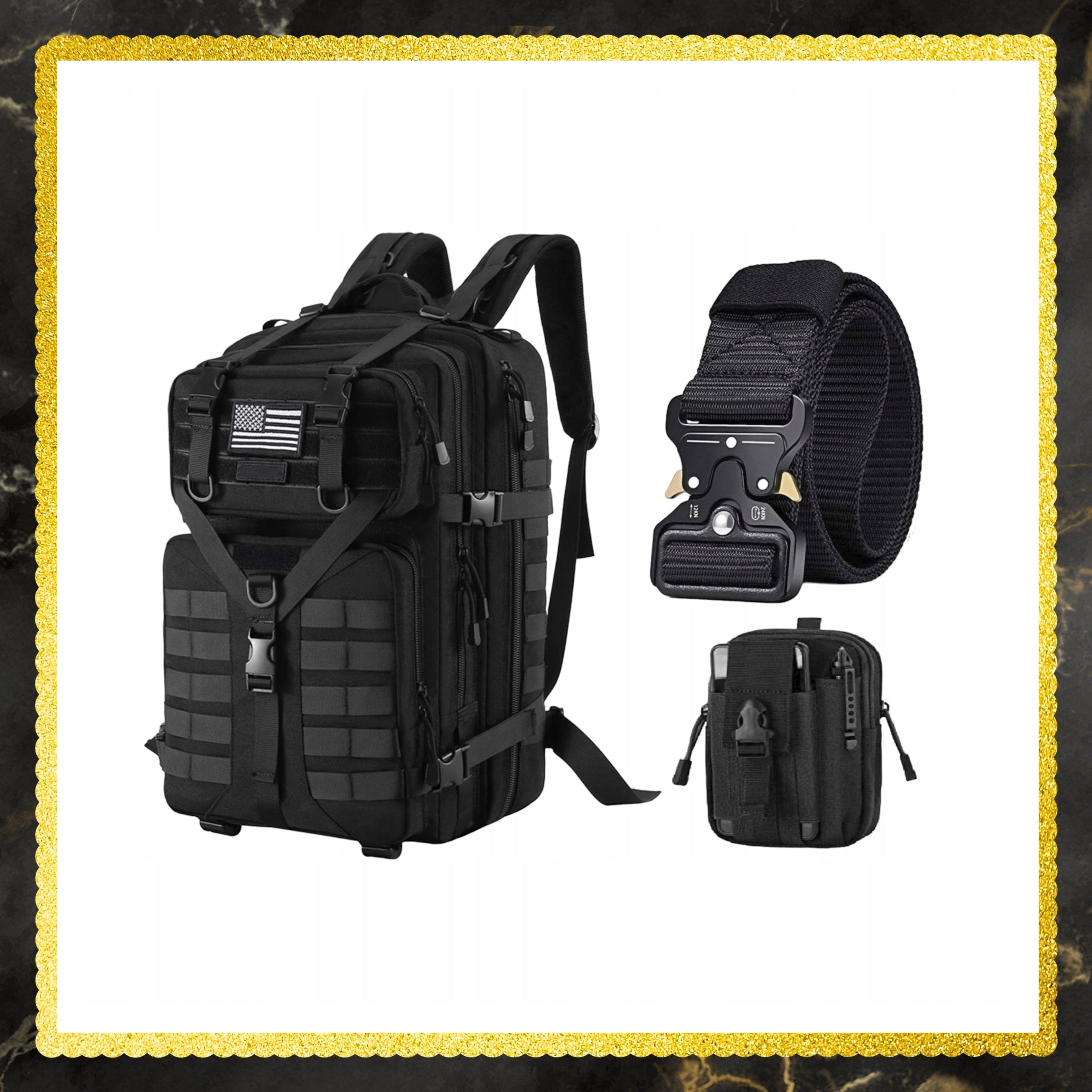 Men's Hiking Military Tactical Backpack plus Strap and SACHET 35L P-3 Brand 57 SPECIALREPLICAS