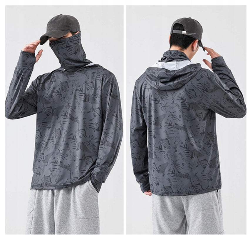 Men's Hoodie with Sun Protection Thin Comfortable Sweatshirt with ka Manufacturer code 00000000000000000