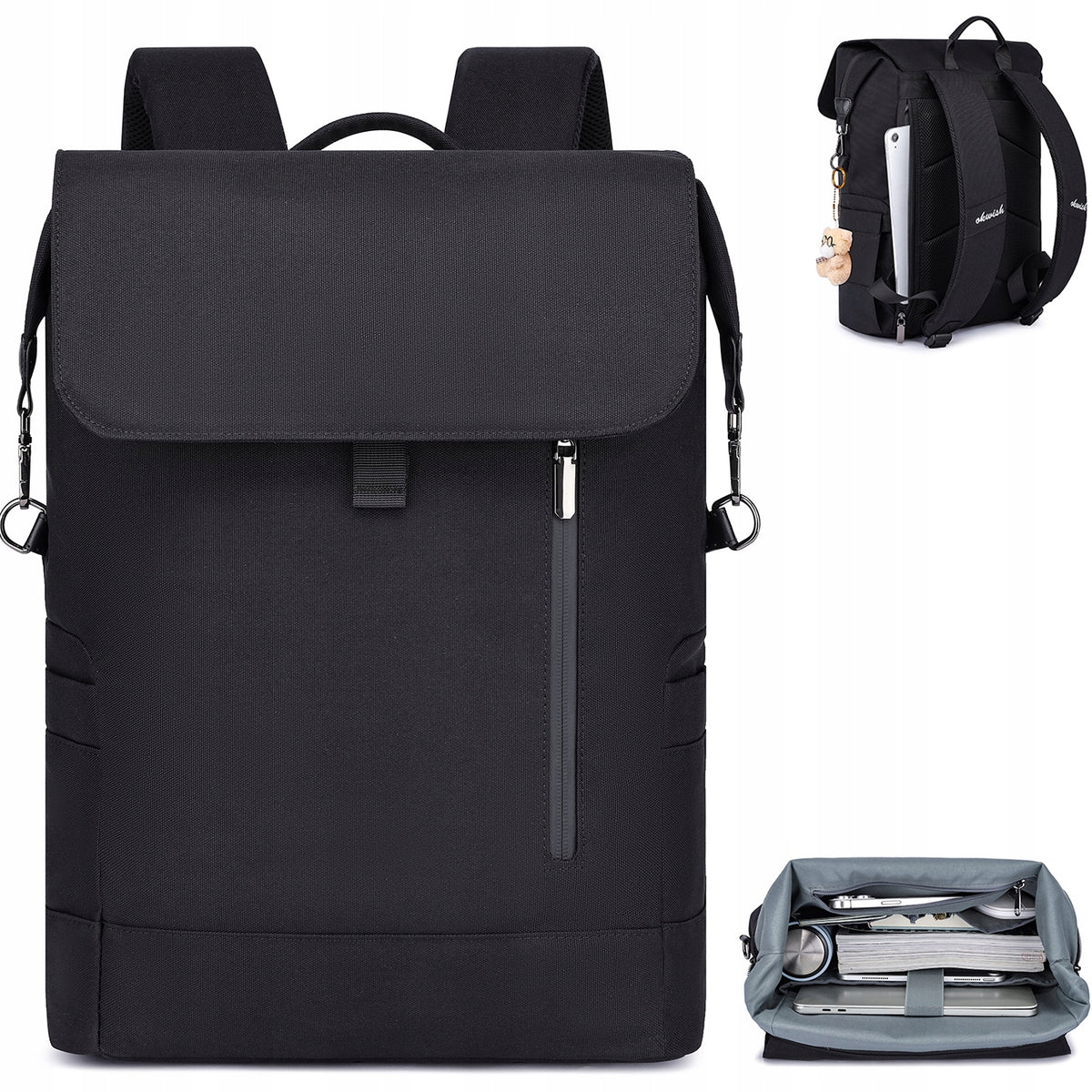 Men's Laptop Backpack Fashionable For Daily Work School Shopping Commuting