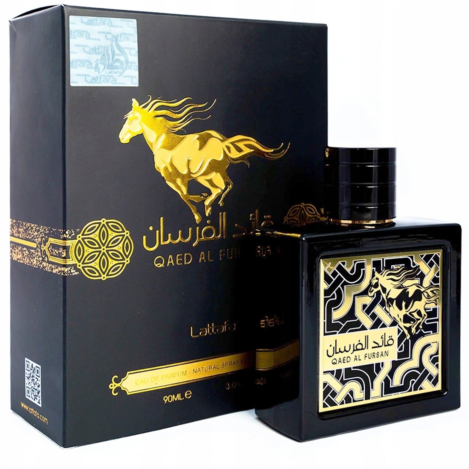 Men's Perfume Arabic Lattafa Qaed Al Fursan ORIGINAL Samples Certificate Manufacturer code Perfumy Męskie Arabskie Oryginalne + Próbki