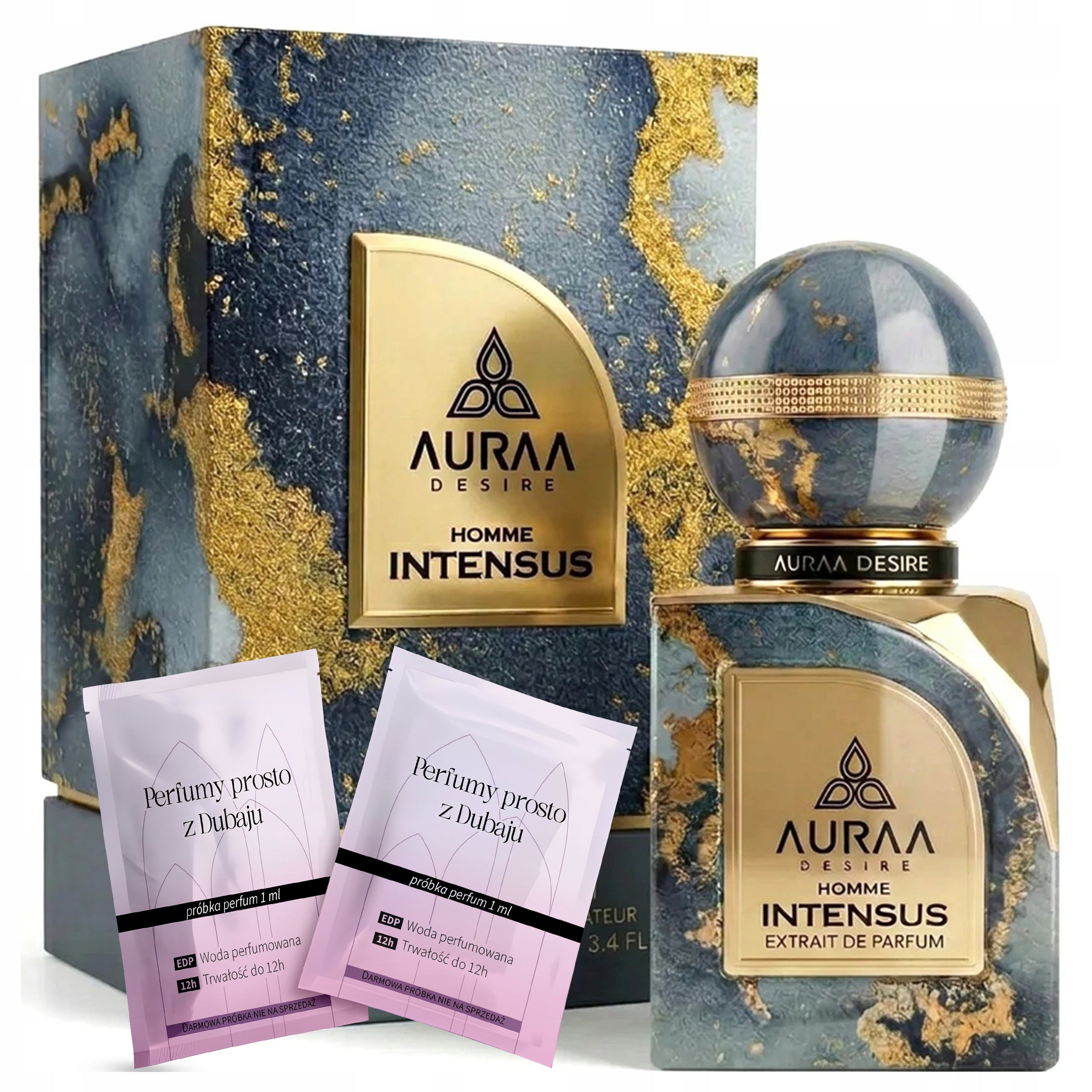Men's Perfume Auraa Desire Homme Intensus Extract Very Durable +2 Samples