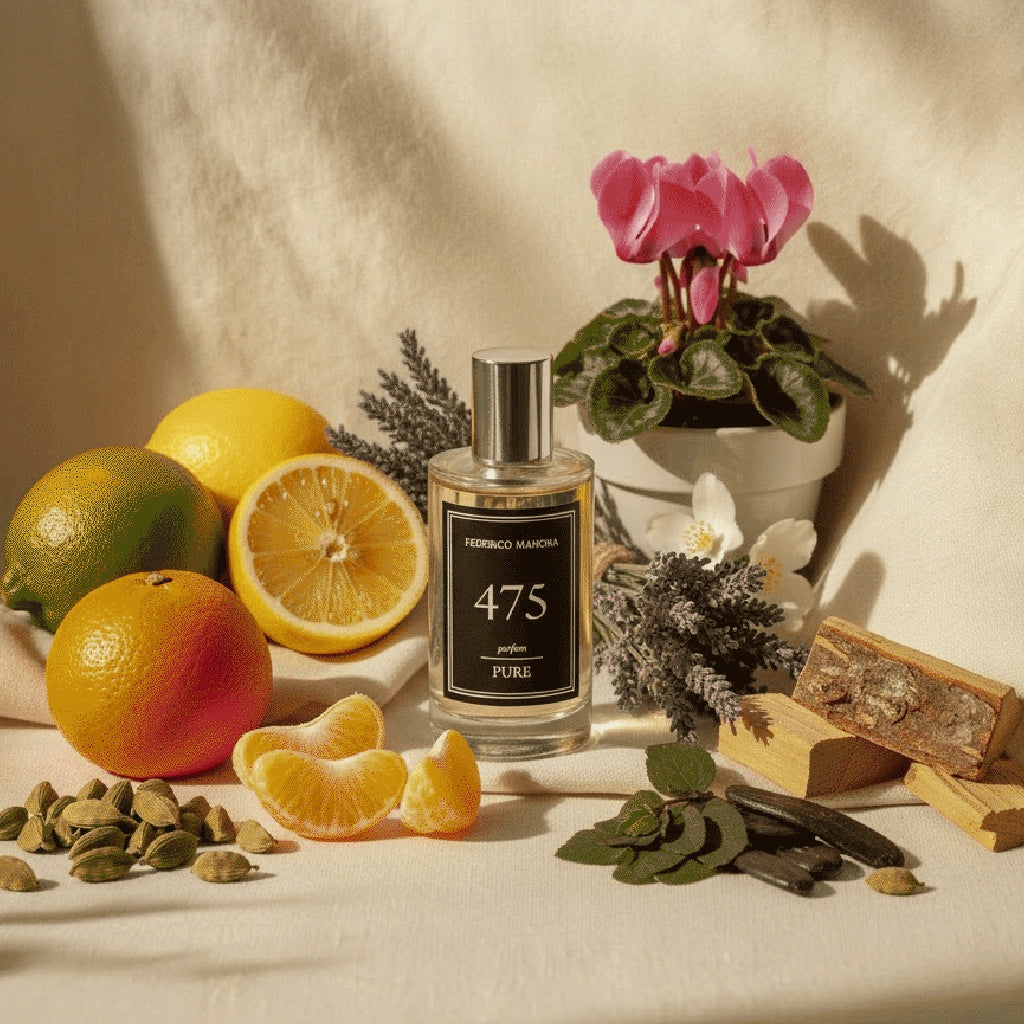 Men's Perfume FM 475 PURE 20% 50ml Oriental Lemon Lavender Musk Tree Packaging status original