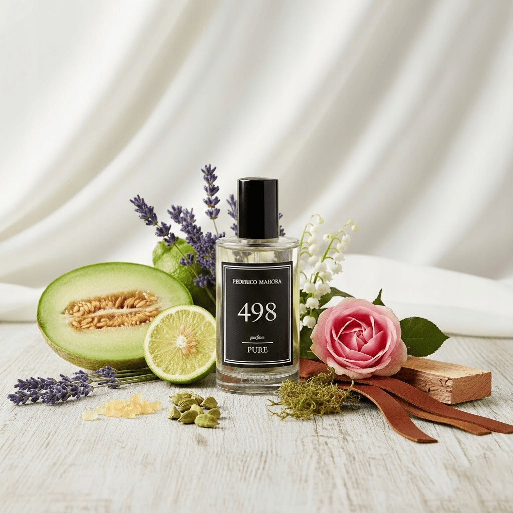 Men's Perfume FM 498 Pure 20% 50ml Chypre Bergamot Absinthe Lavender Moss Brand FM World