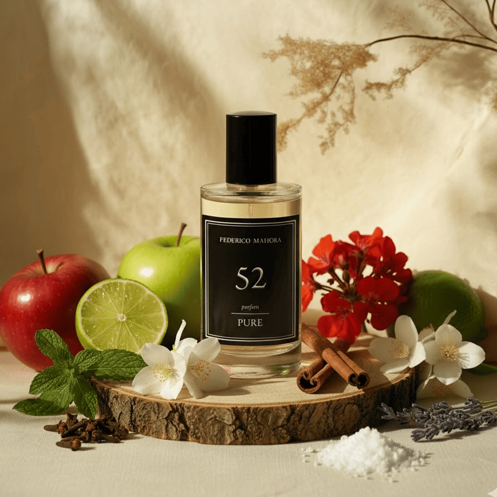 Men's Perfume FM 52 Pure 20% 50ml Oriental Apple Mint Geranium Lavender Packaging status original