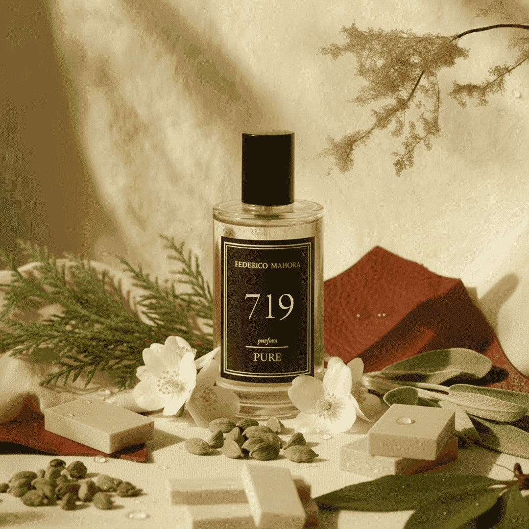 Men's Perfume FM 719 PURE 20% 50ml Oriental Cypress Cardamom Cashmere Packaging status original