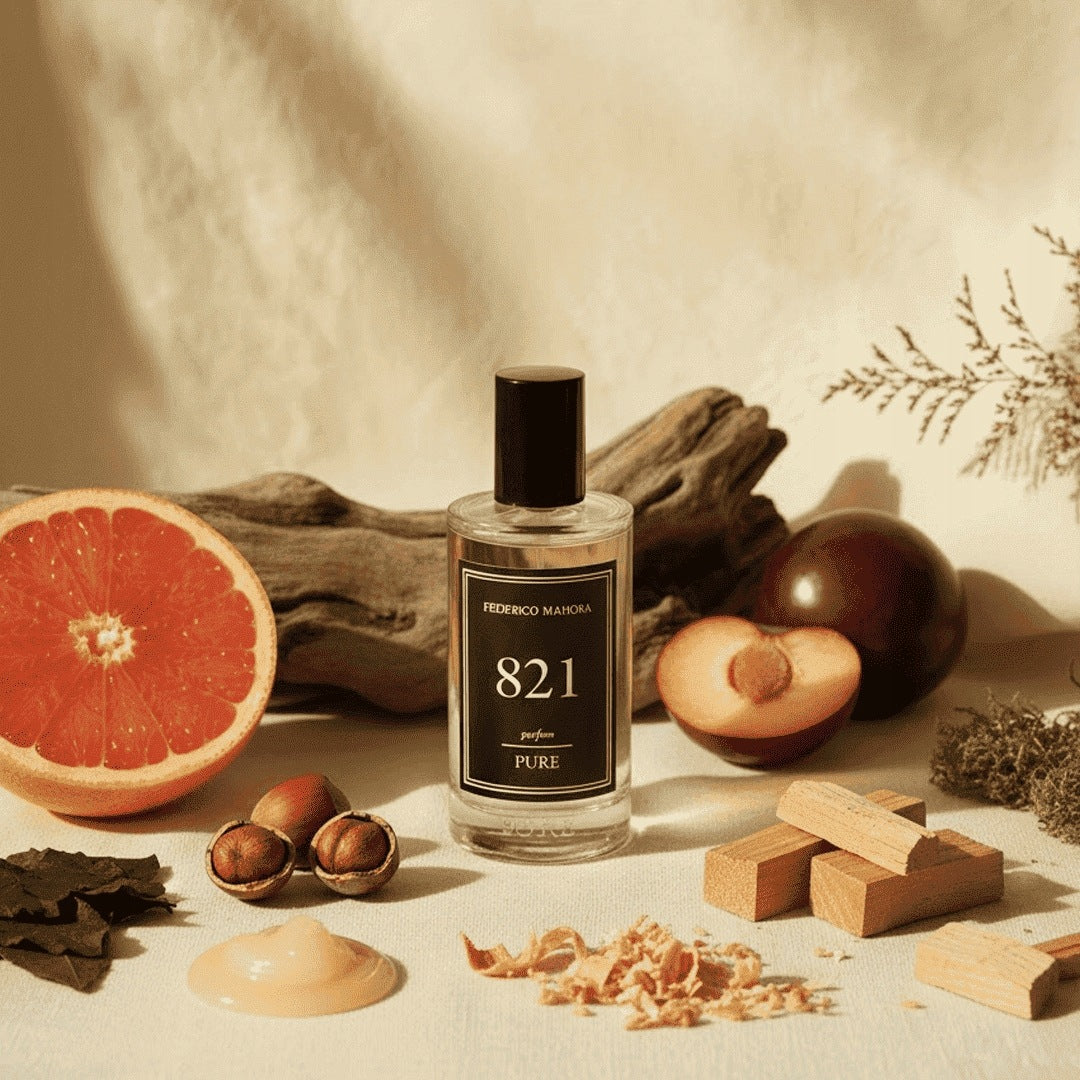 Men's Perfume FM 821 Pure 20% 50ml Oriental Grapefruit Wood Walnut Moss Manufacturer code 100821