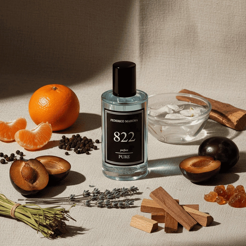 Men's Perfume FM 822 PURE 20% 50ml Oriental Incense Pepper Tree Packaging status original