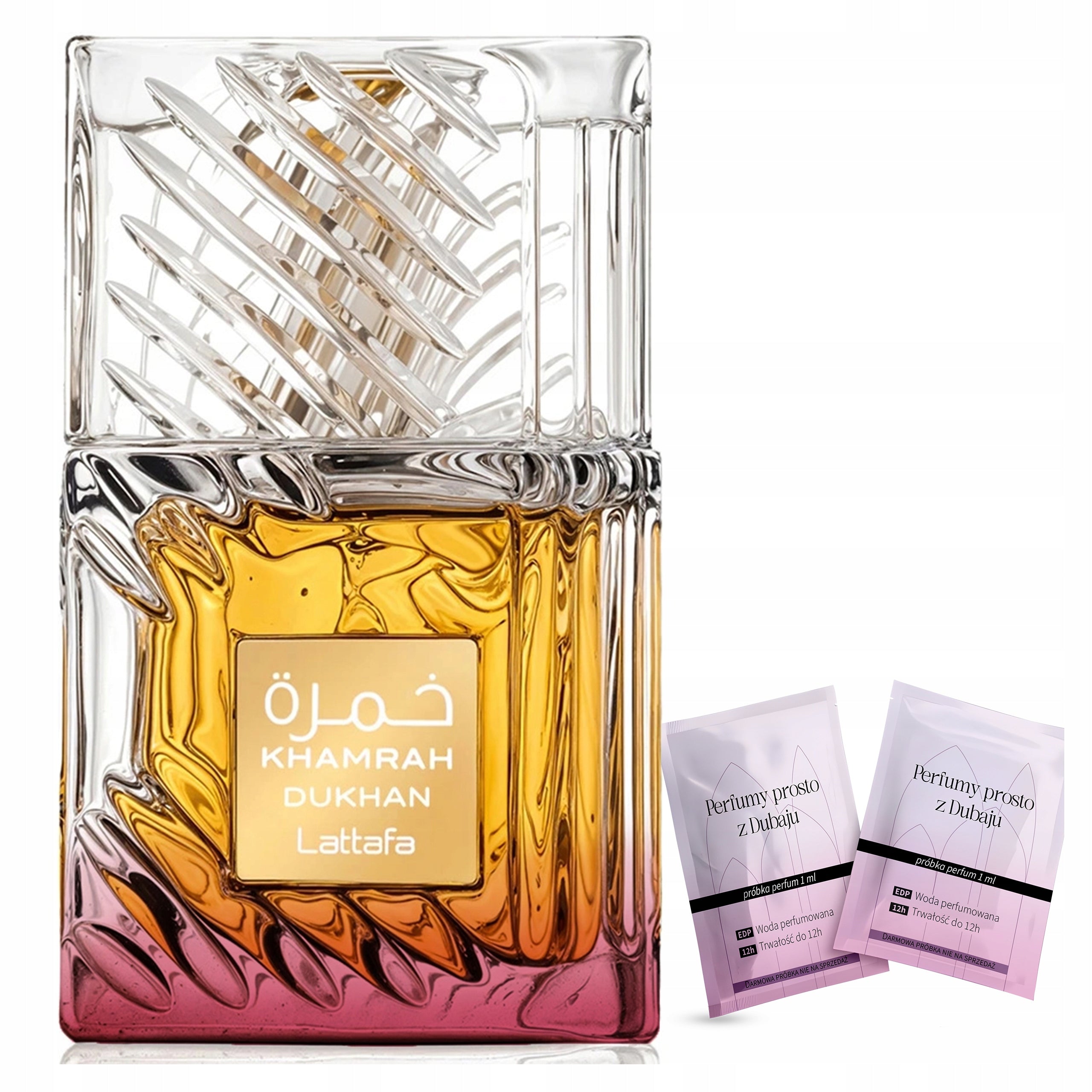 Men's Perfume Lattafa Khamrah Dukhan ORIGINAL Samples Certificate Packaging status original