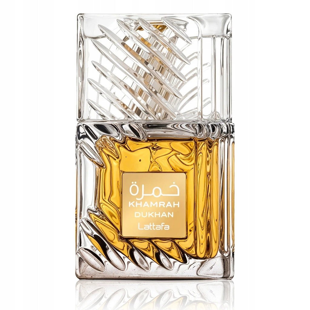 Men's Perfume Lattafa Khamrah Dukhan Original Wooden + SAMPLES Brand Lattafa