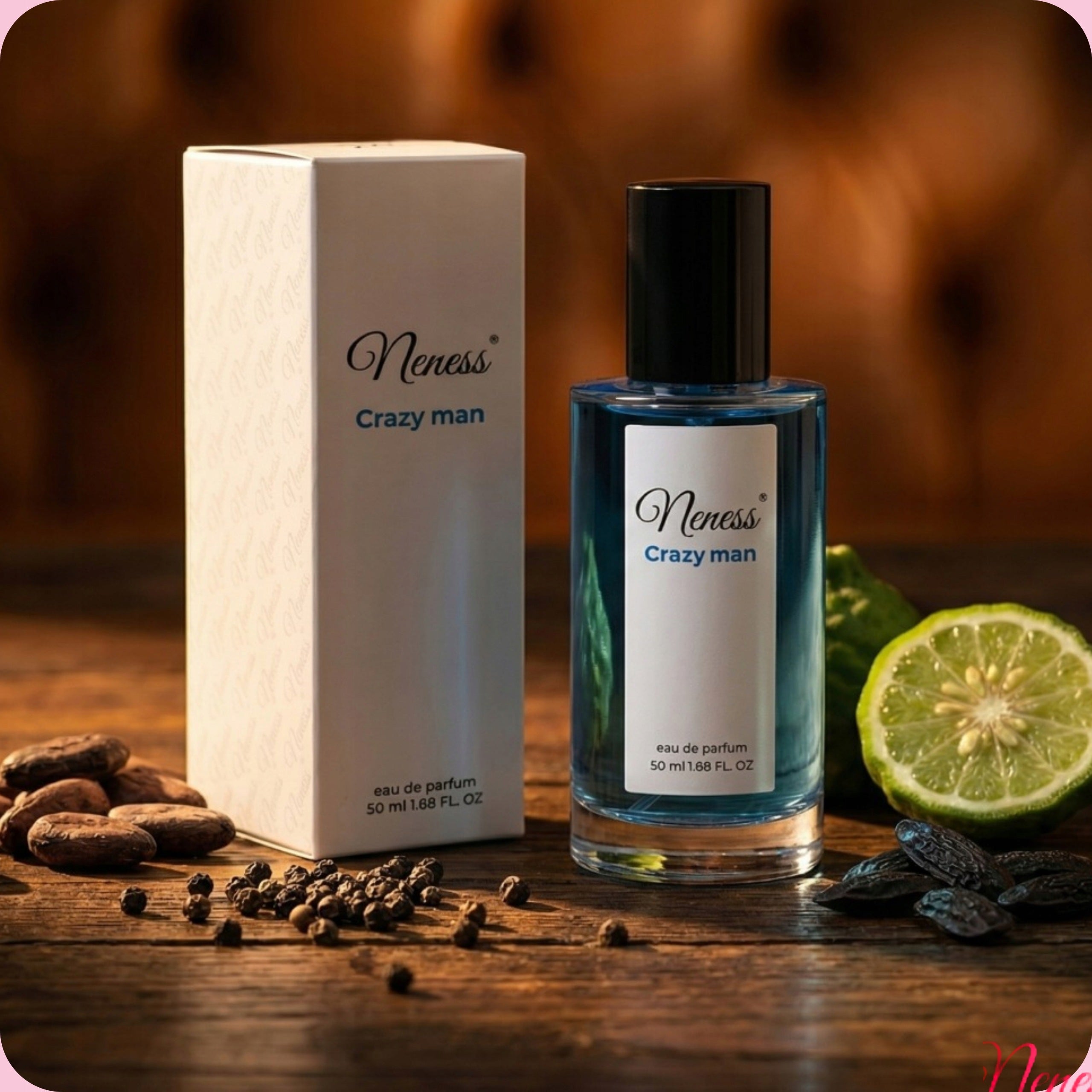 Men's Perfume Neness Crazy Man 50 ml No. 114 Long Lasting Fragrance Manufacturer code N114-50