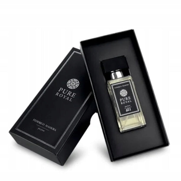 Men's Perfume PURE ROYAL 821 50ml Oriental Cedar Honey Patchouli Moss Packaging status original