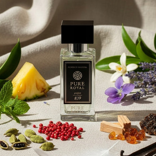 Men's Perfume PURE ROYAL 839 50ml Oriental Cardamom Mint Sage Packaging status original