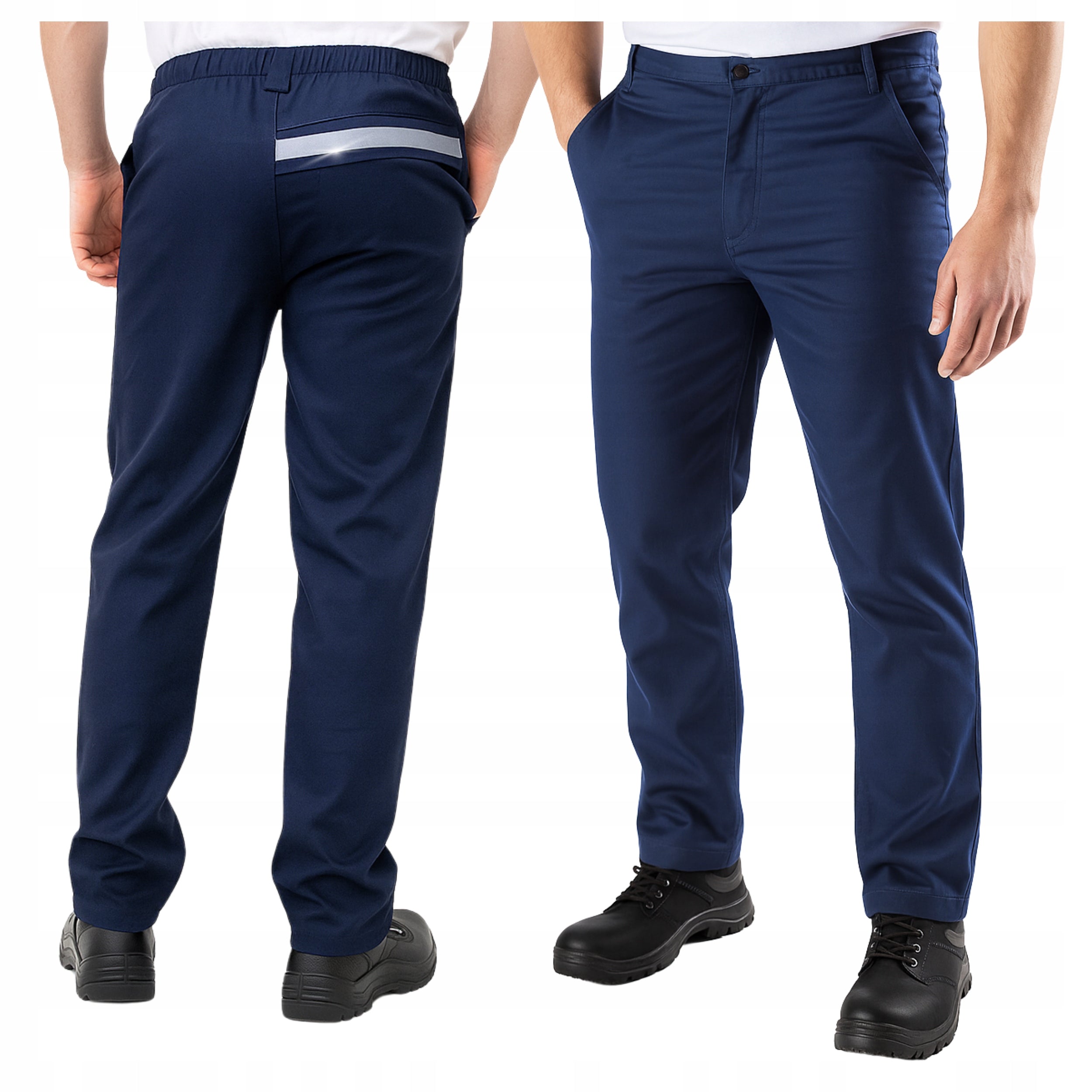 Men's Protective Work Pants Durable Very Comfortable Navy Blue BHP