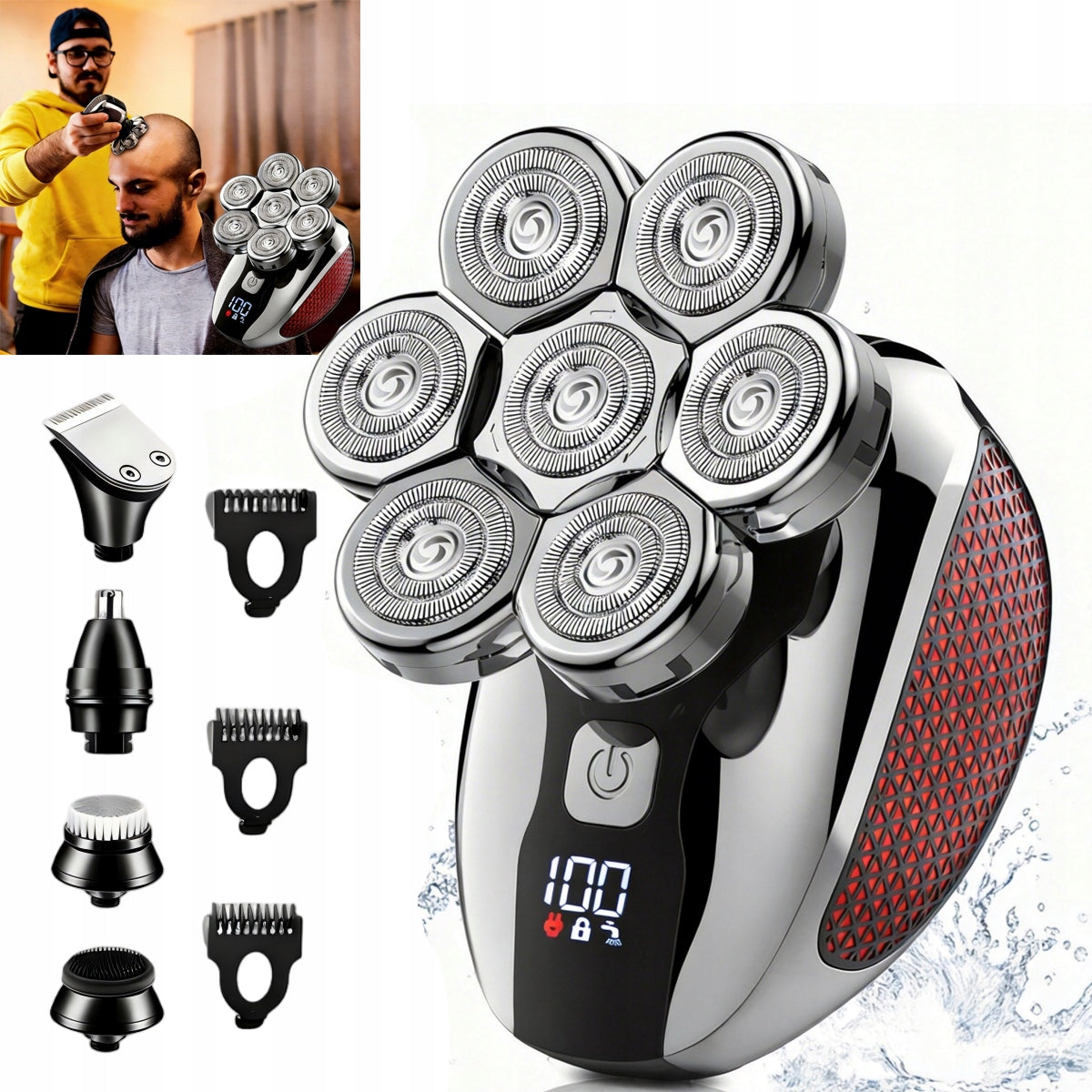 Men's SHAVER Hair Shaving Machine NOSE TRIMMER BEARD HEAD EARS