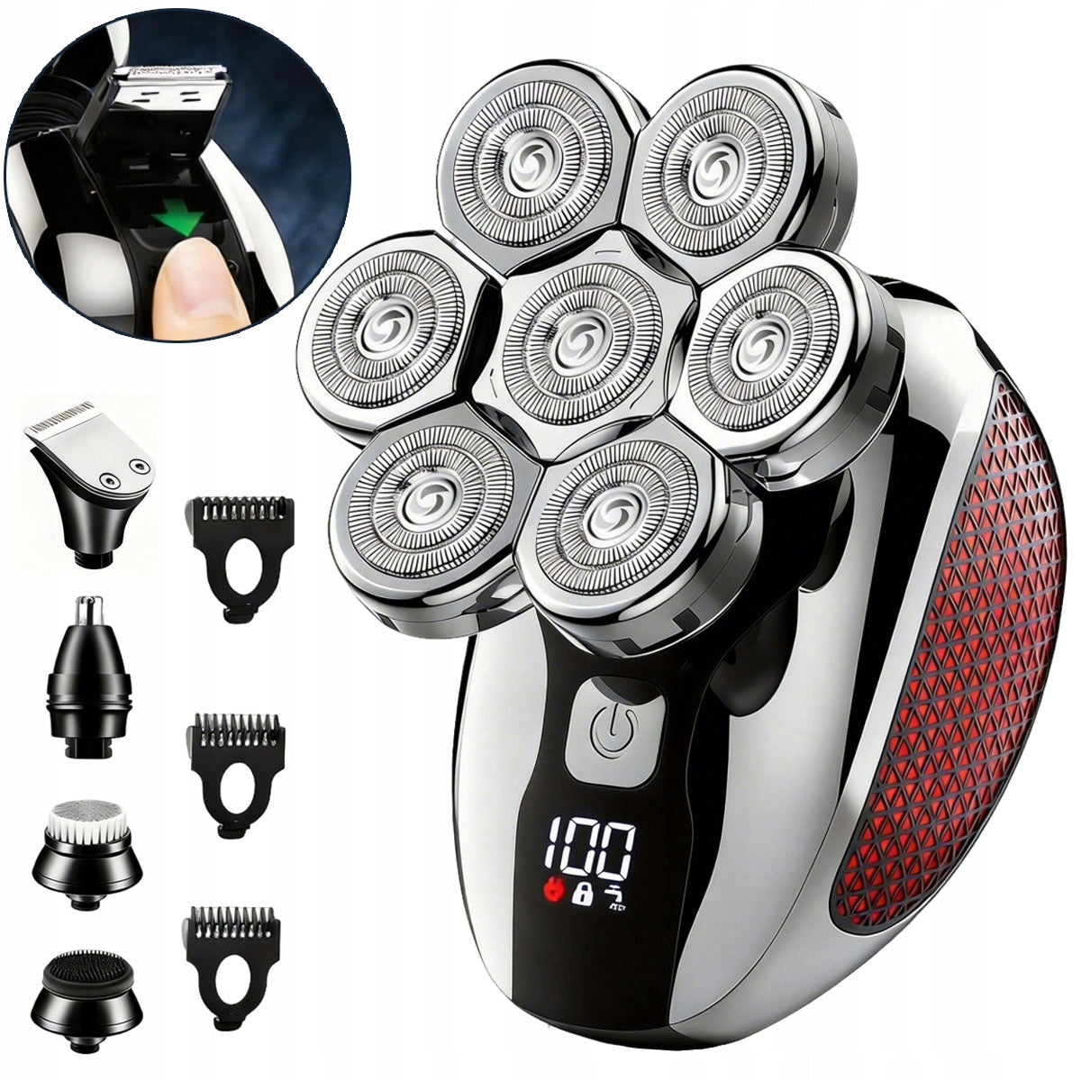 Men's SHAVER Hair Shaving Machine NOSE TRIMMER BEARD HEAD EARS