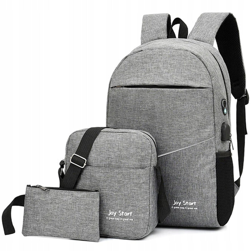 Men's School Laptop Work Backpack for Trip Set 3in1 P26 Brand no brand