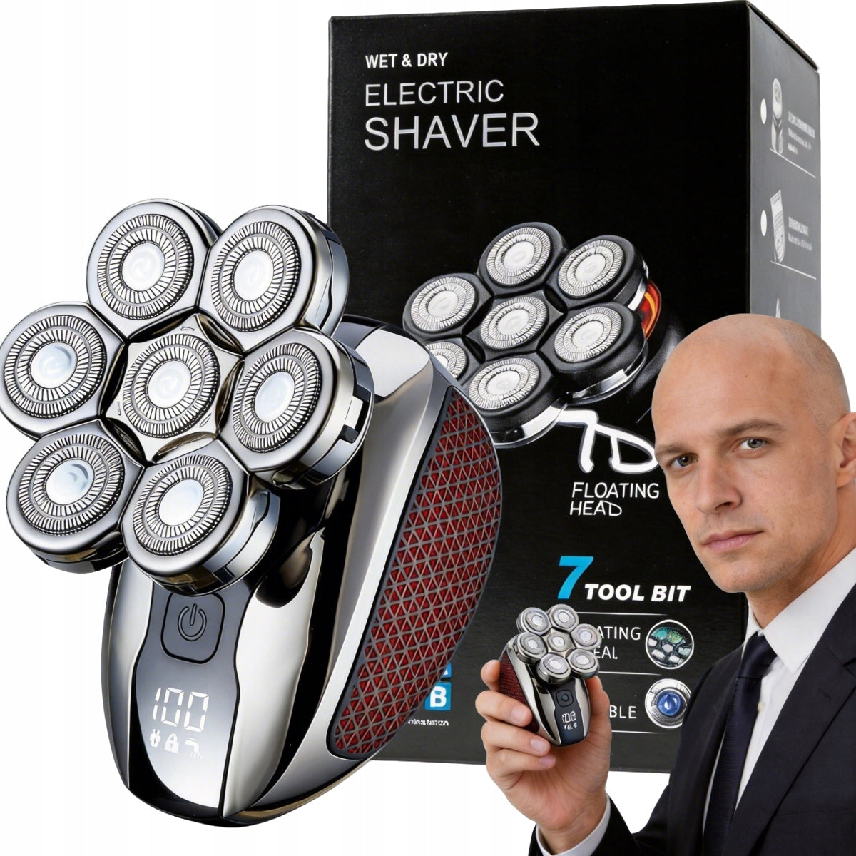 Men's Shaver Electric Head, Beard and Hair Shaving Machine