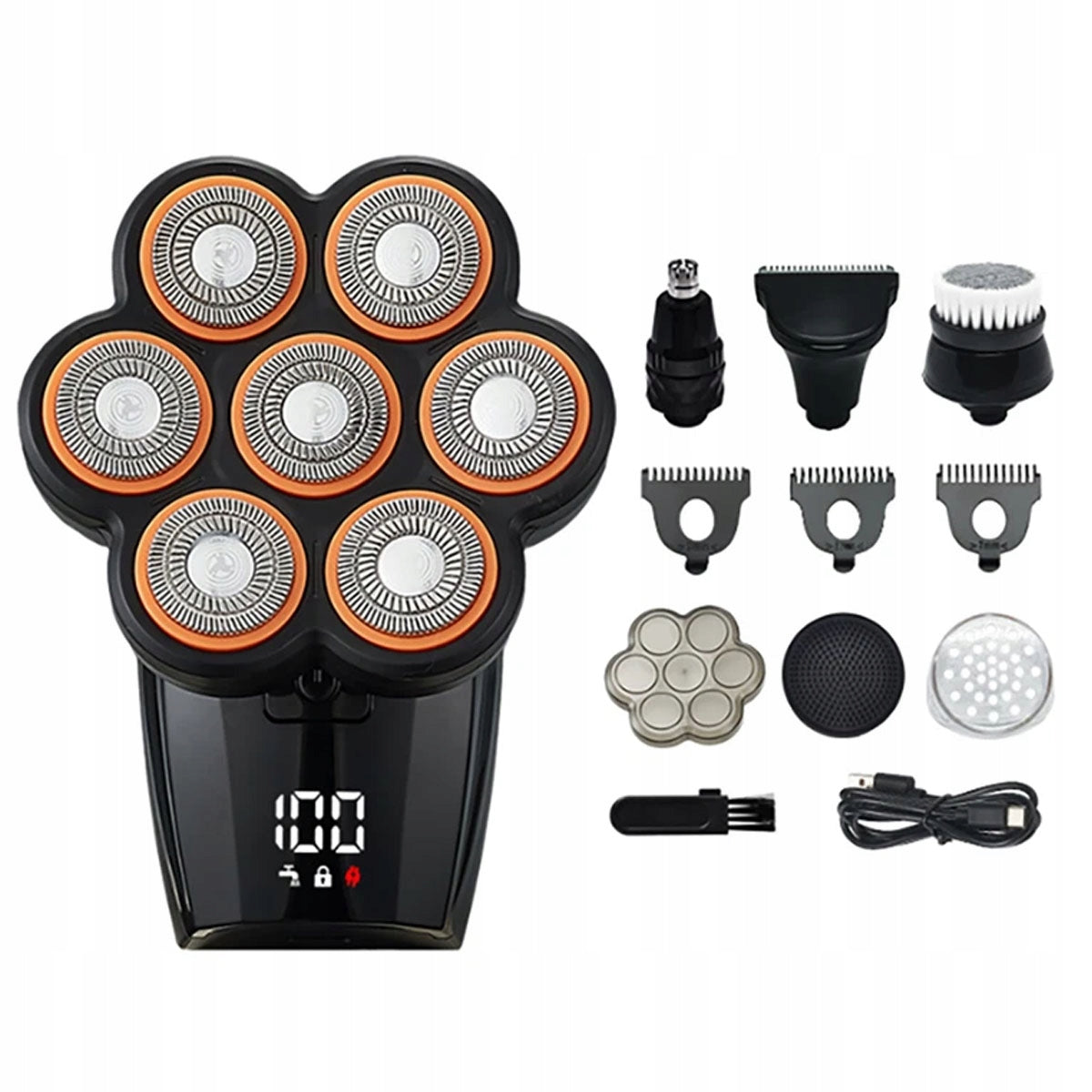 Men's Shaver Electric Wireless Body Shaving Machine Beard XXL