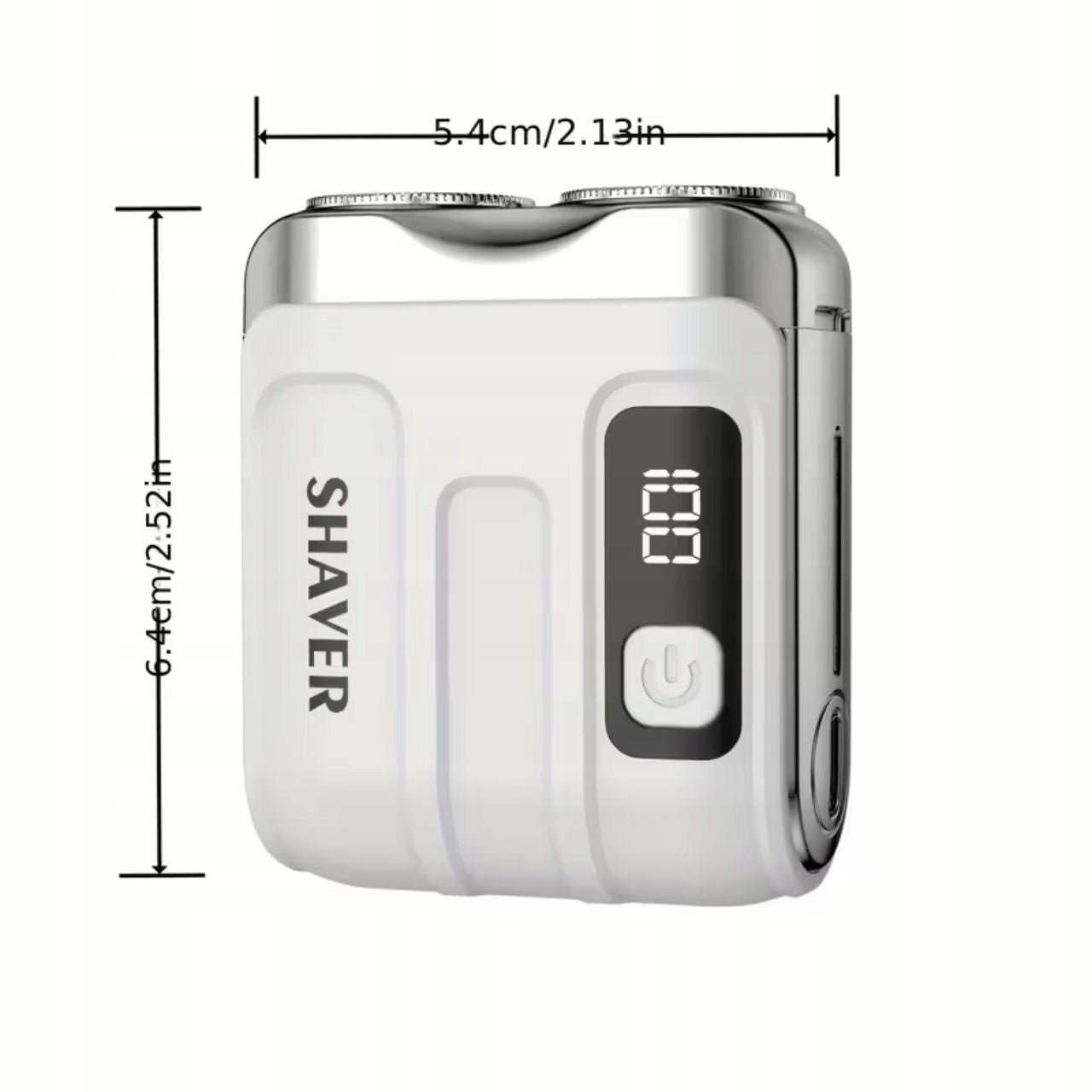 Men's Shaver Mini Double Blade Fast Charging USB-C Portable Lightweight Manufacturer code Wyświetlacz Przenośna Mini Golarka USB-C