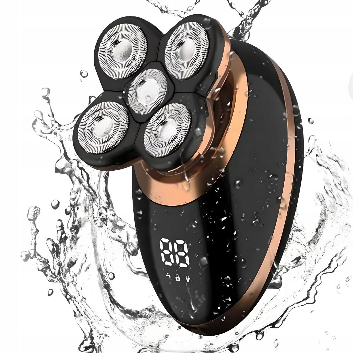 Men's Shaver + Shaving and Hair Clipper + Nose and Beard Trimmer Dominant color black