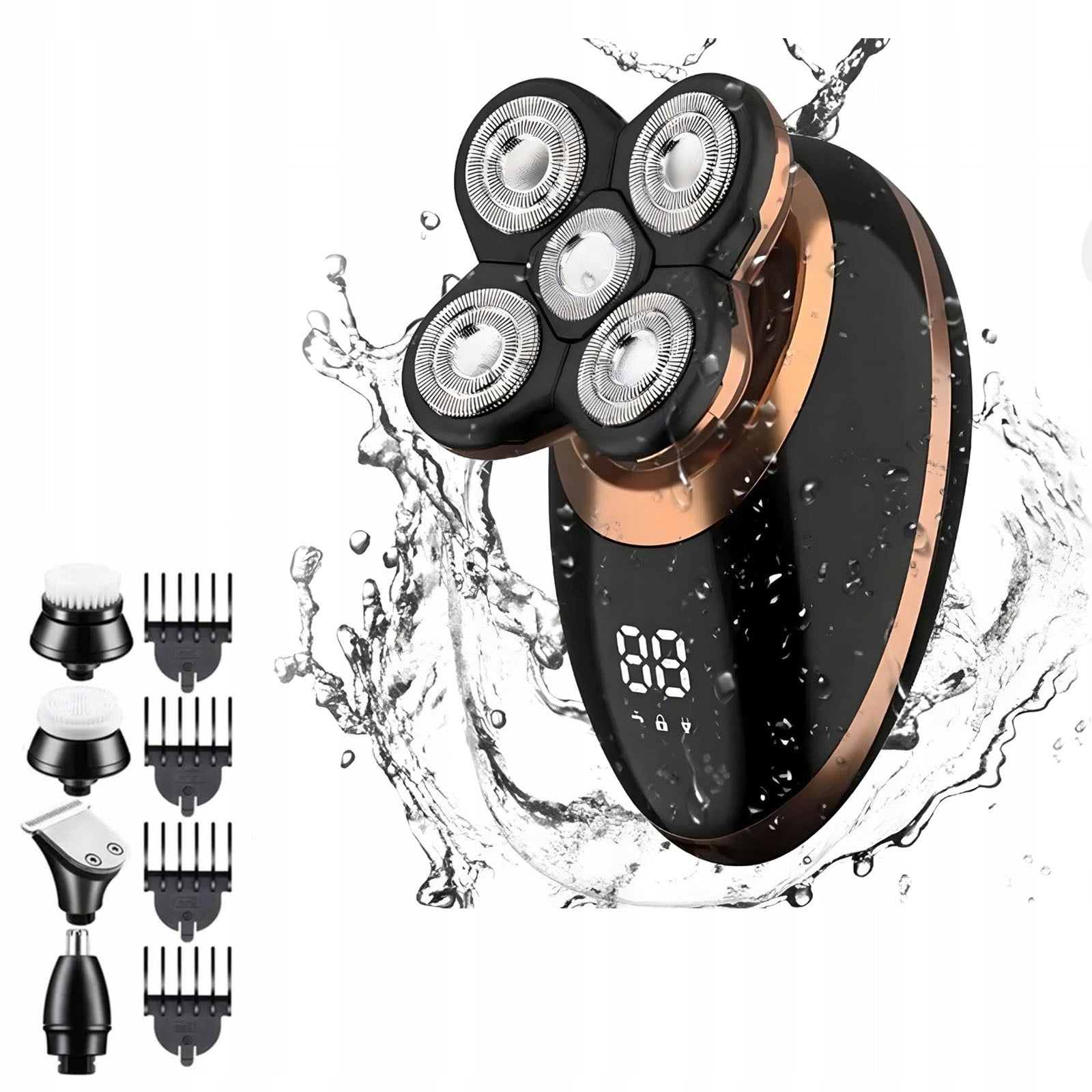 Men's Shaver + Shaving and Hair Clipper + Nose and Beard Trimmer