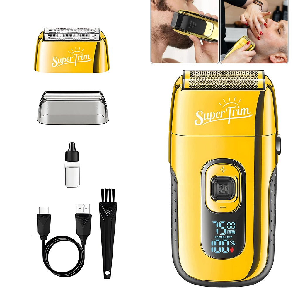 Men's Shaver USB LED Beard Head Trimmer
