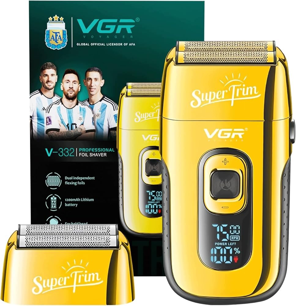 Men's Shaver VGR Foil 150min USB LED Beard Head Trimmer Manufacturer code VGR332