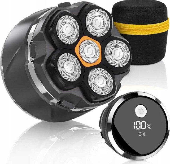 Men's Shaving Head Beard Hair Wireless USB-C 6 Blades