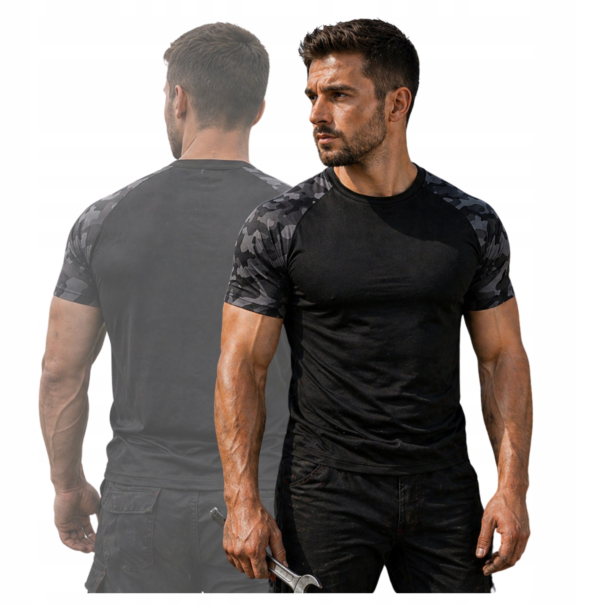 Men's Short Sleeve Work T-Shirt Men's Cotton Breathable