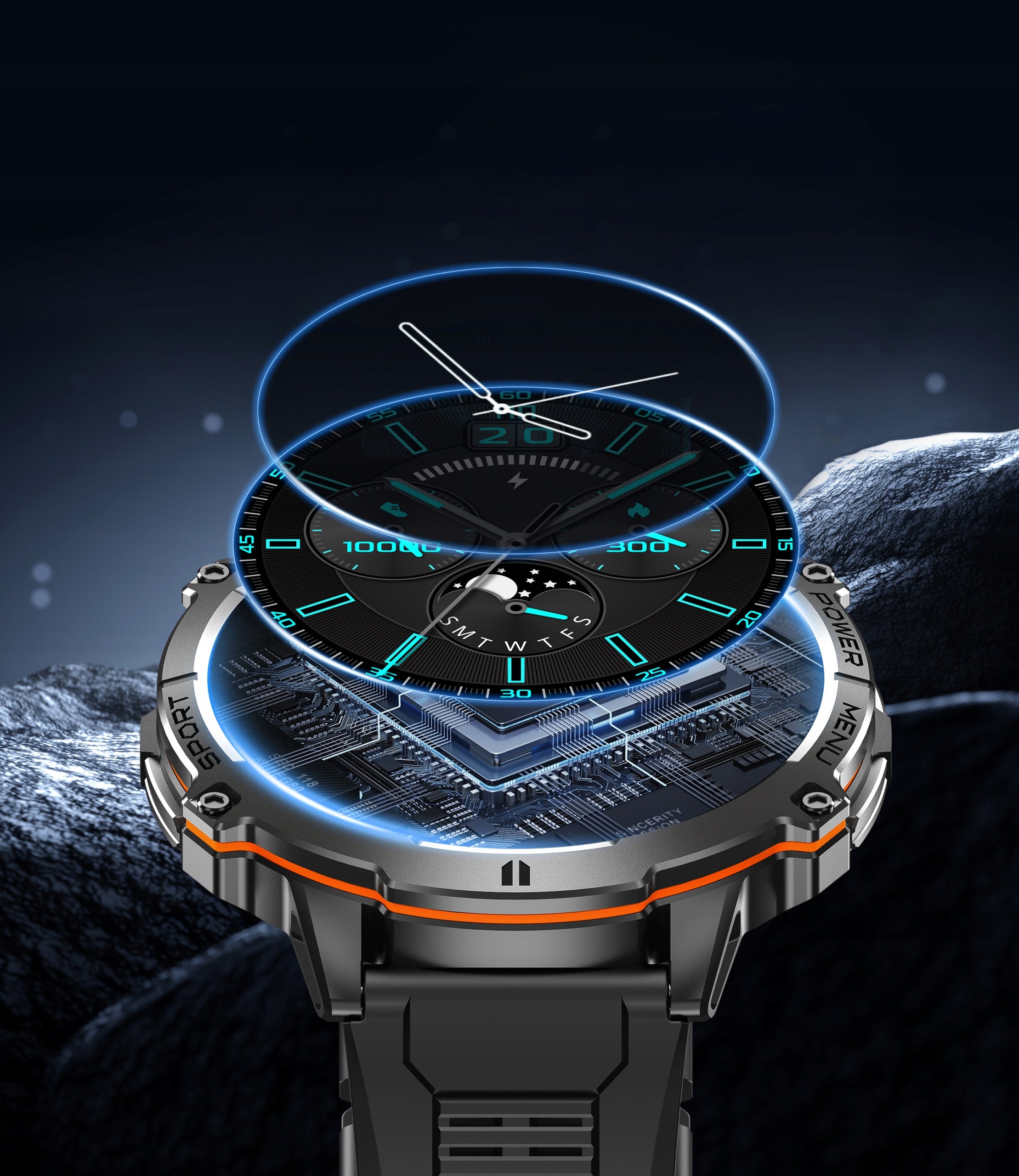Men's Smartwatch,Bluetooth Calls,IP68,1000mAh,Heart Rate Monitor,Pedometer Packaging status original