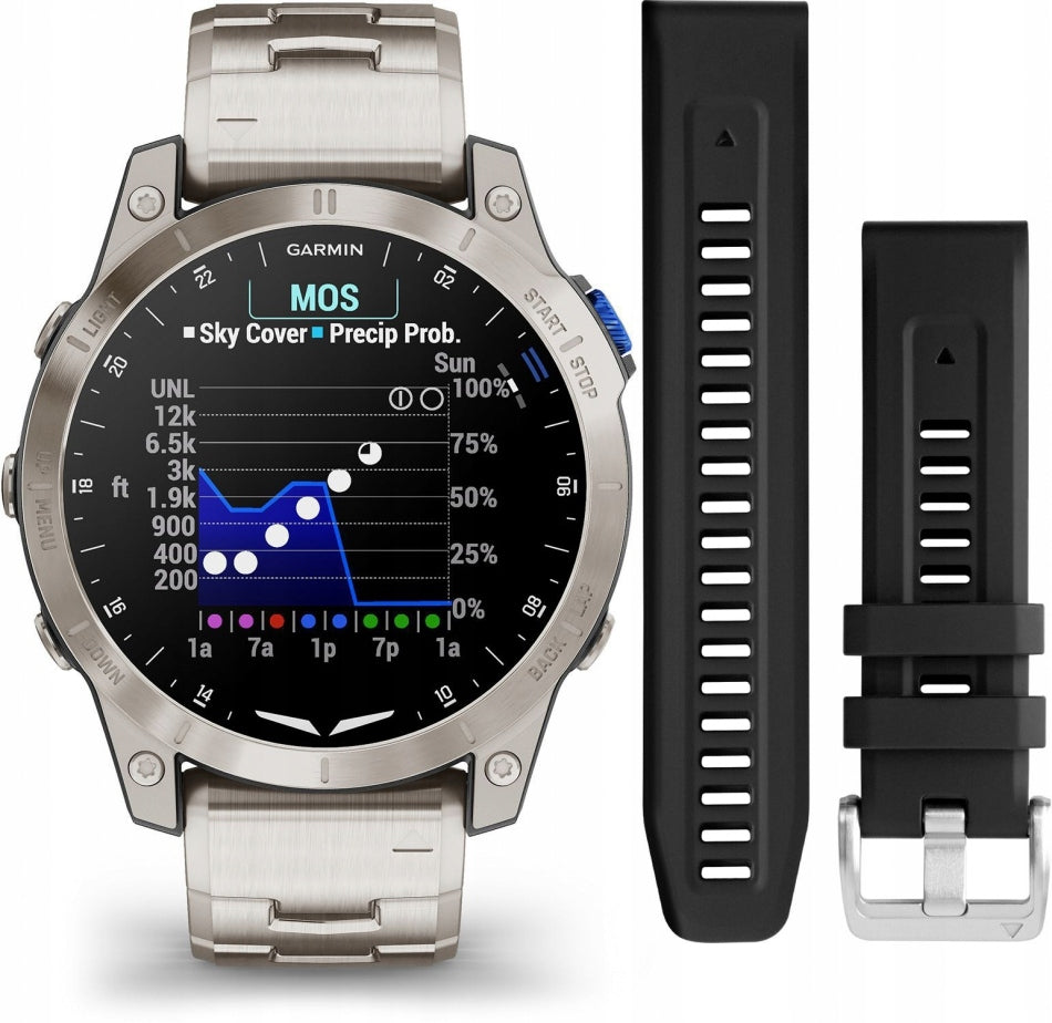 Men's Smartwatch GARMIN 010-02582-51 Steel Sports Aviation