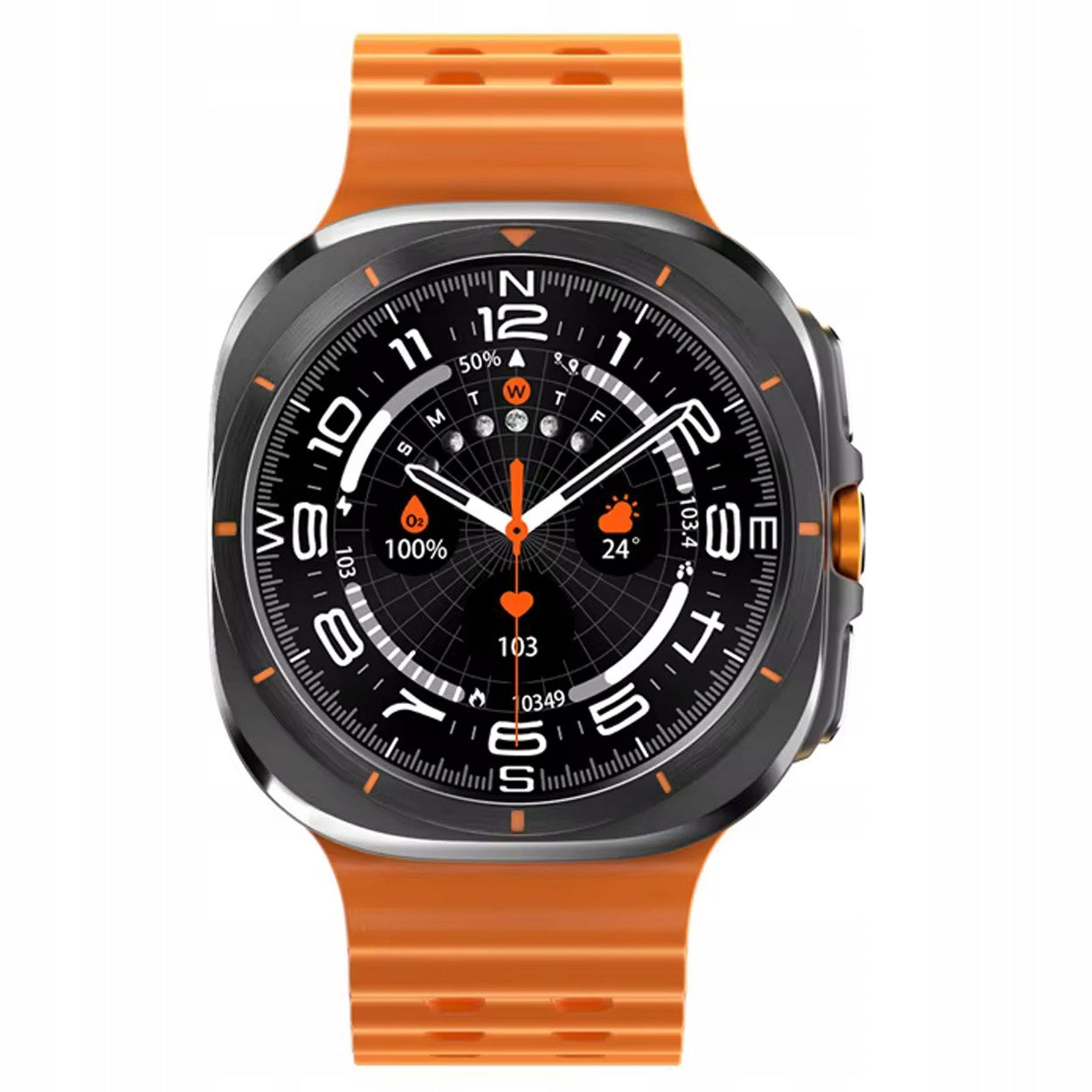 Men's Smartwatch Outdoor - AMOLED, Compass, Bluetooth Calls, Heart Rate Monitor Batteries included yes