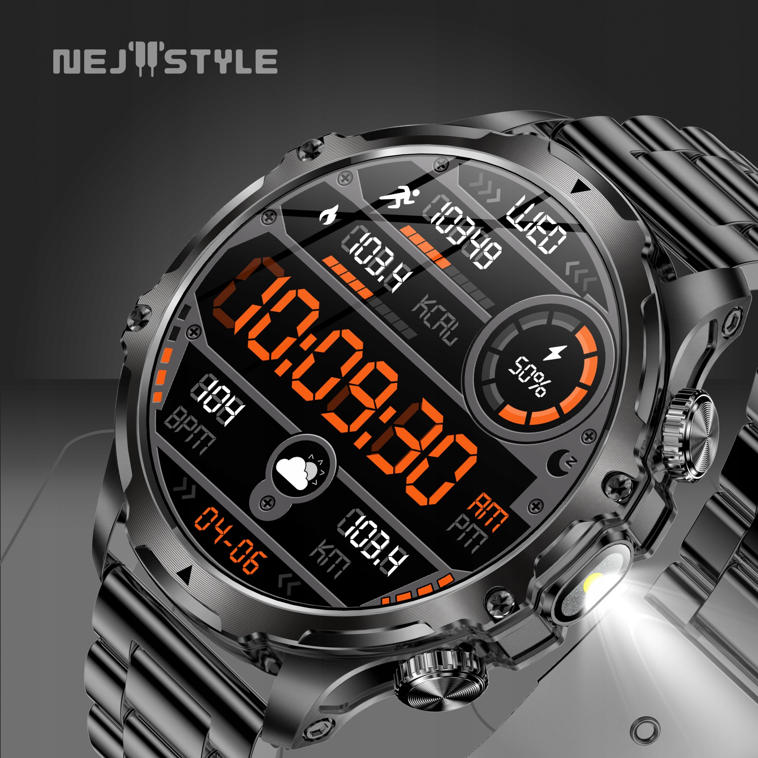 Men's Smartwatch Talking Large Battery 700 mAh Waterproof Menu PL Manufacturer code ZEGAREK MĘSKI SMARTWATCH ROZMOWY SPORT MENUPL