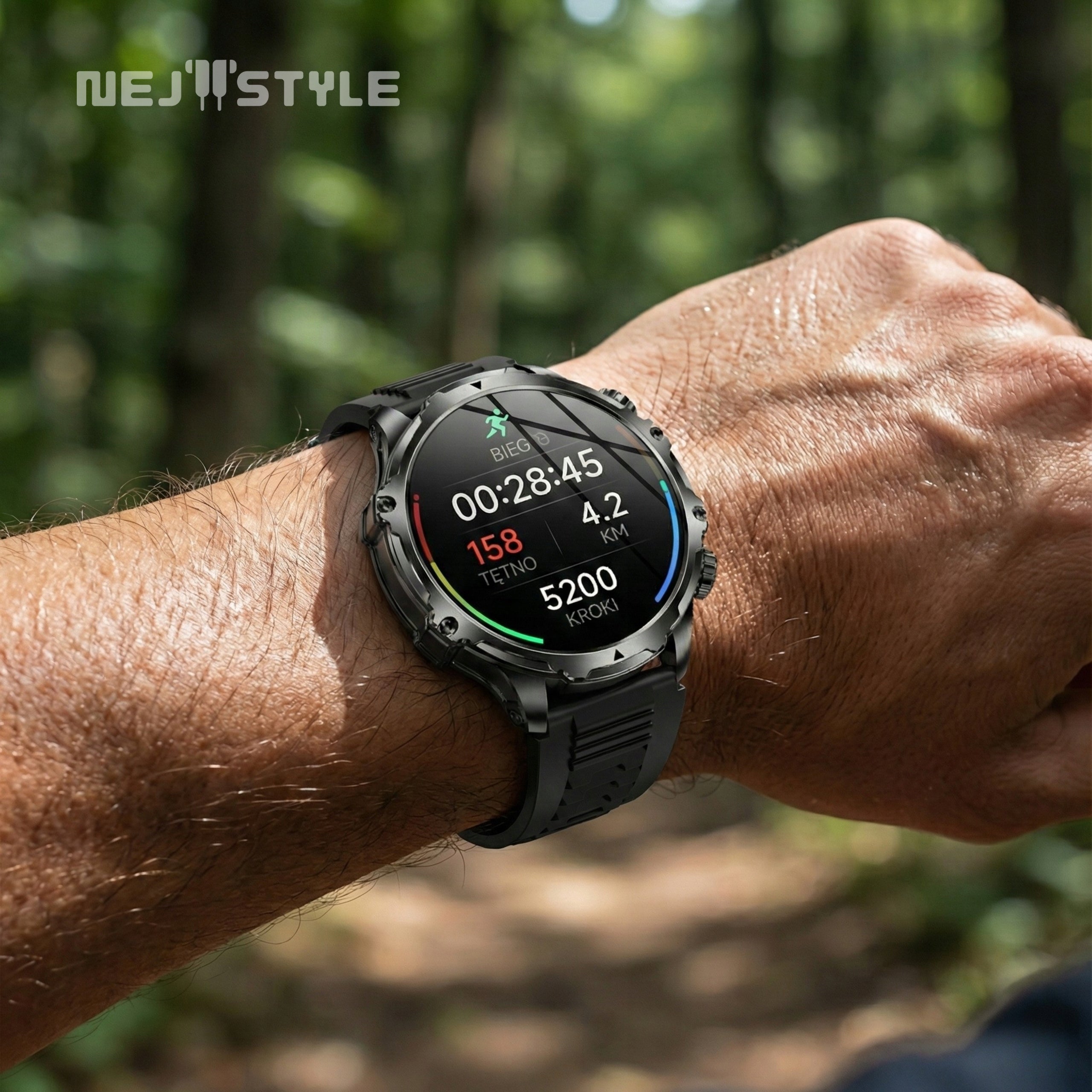 Men's Smartwatch Talking Large Battery 700 mAh Waterproof Menu PL Packaging status original