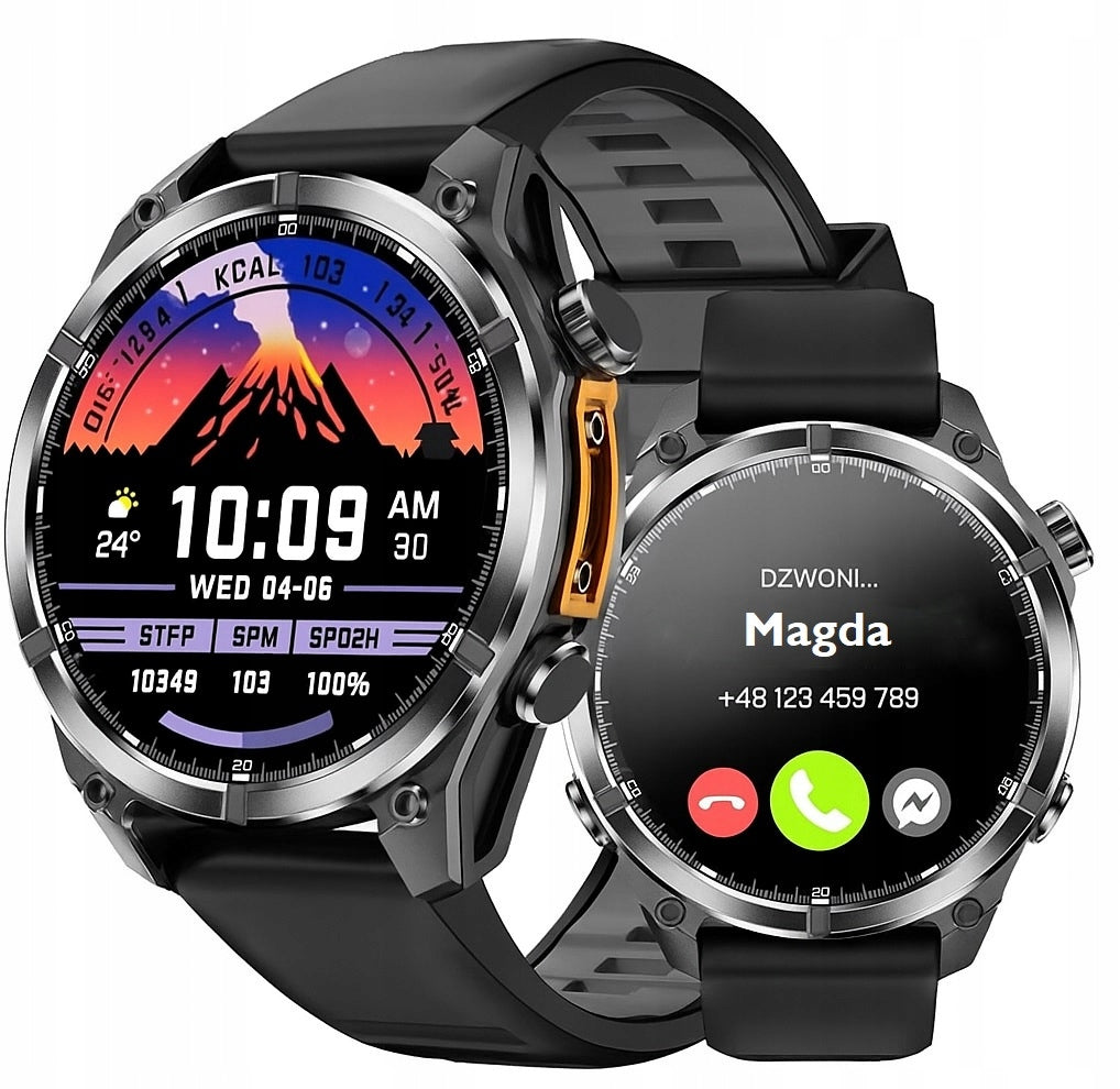 Men's Smartwatch Waterproof IP67 Menu PL 400 mAh Black Manufacturer code NX9/JJM