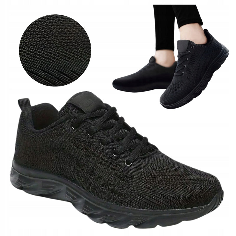 Men's Sports Work Shoes Black Very Light Breathable