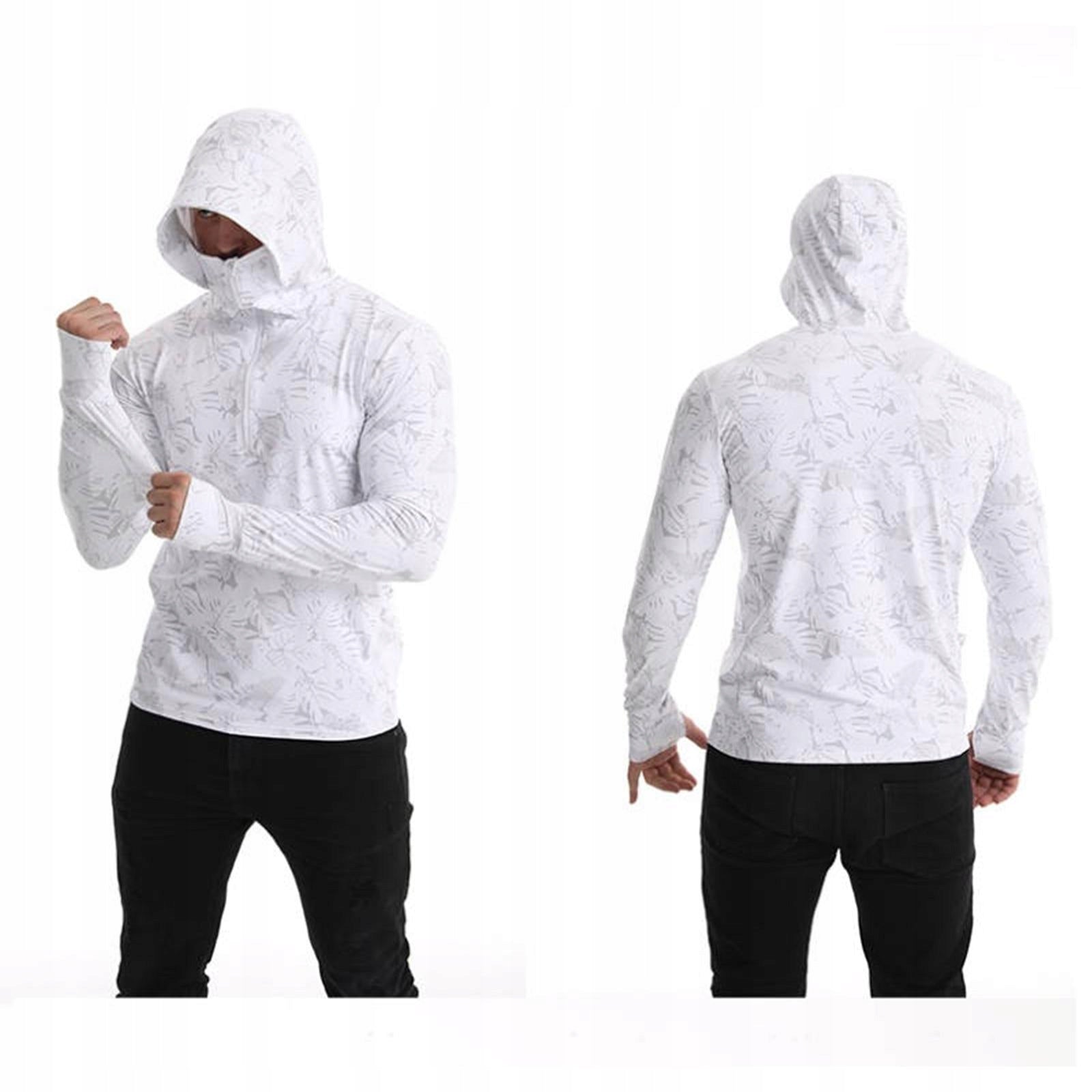 Men s Sun Protection Hoodie Shirt Cooling Shirt Jacket for Fishing 2XL Packaging status original